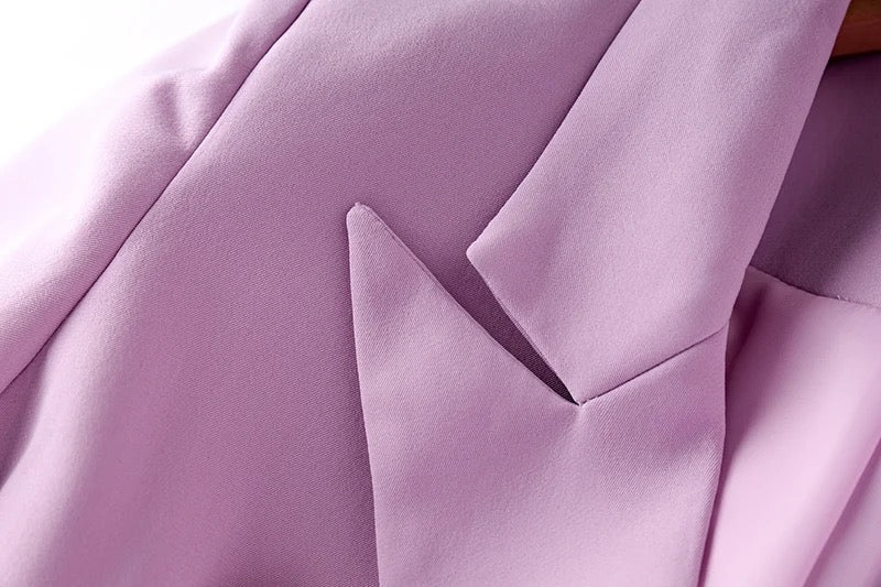 Boss Babe Fresh Lilac 2PCS Blazer Suit
