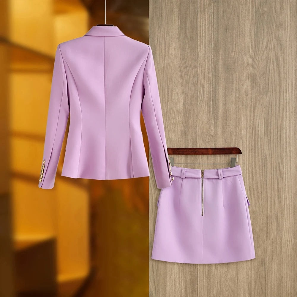 Boss Babe Fresh Lilac 2PCS Blazer Suit