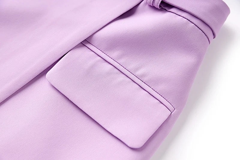Boss Babe Fresh Lilac 2PCS Blazer Suit