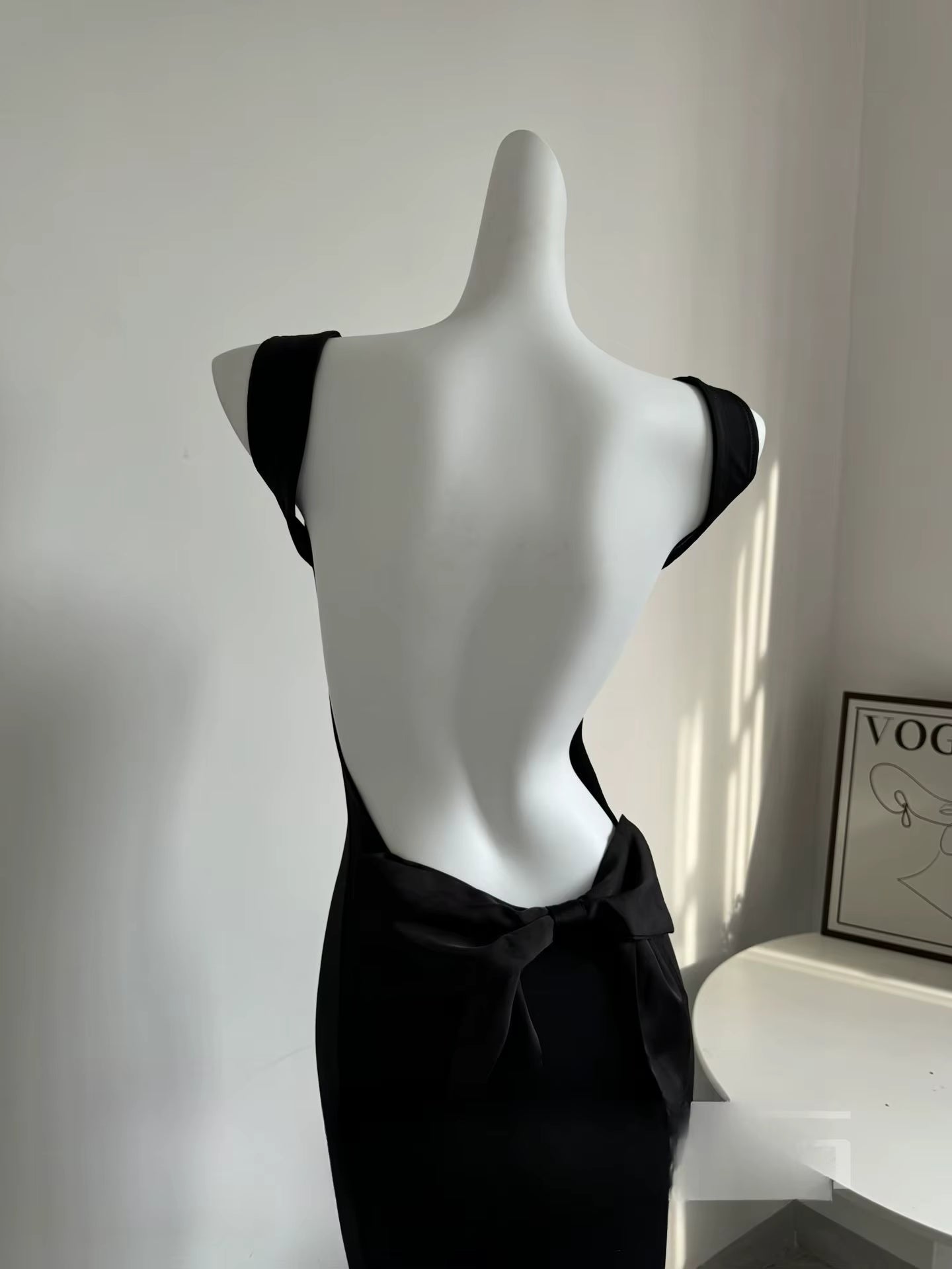 Boss Babe Sexy Big Bow Backless Gala Dress