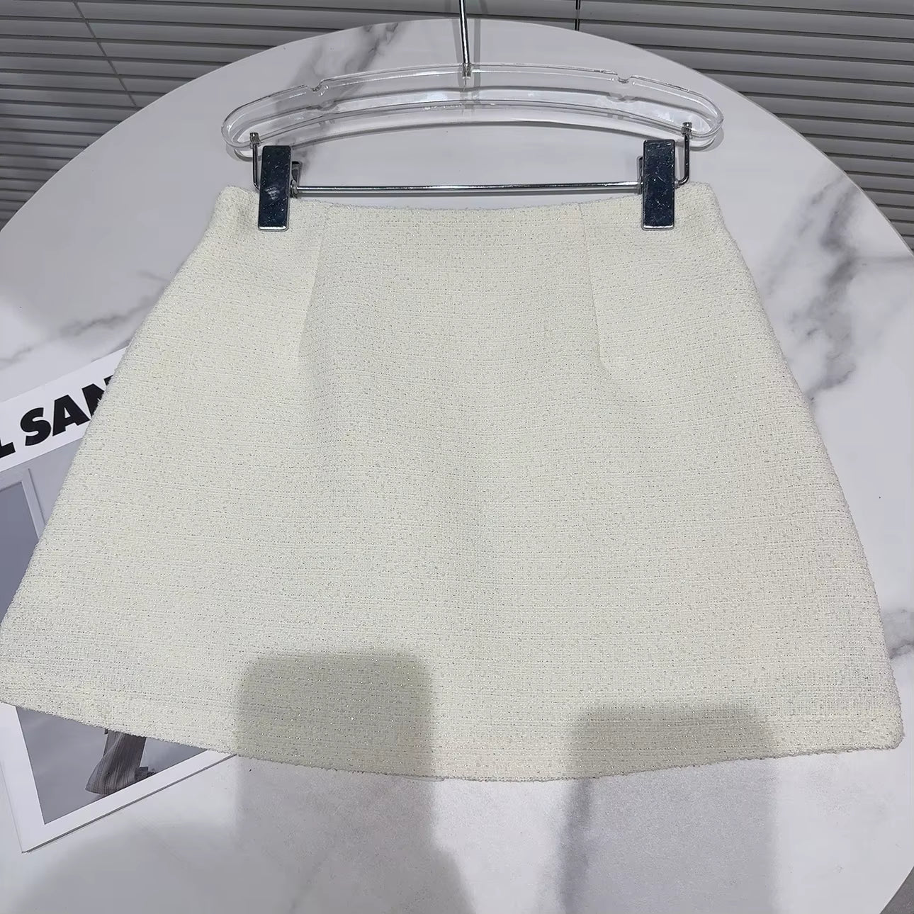 Boss Babe Bows Tweed Tank Top & Short Skirt Two Piece Set