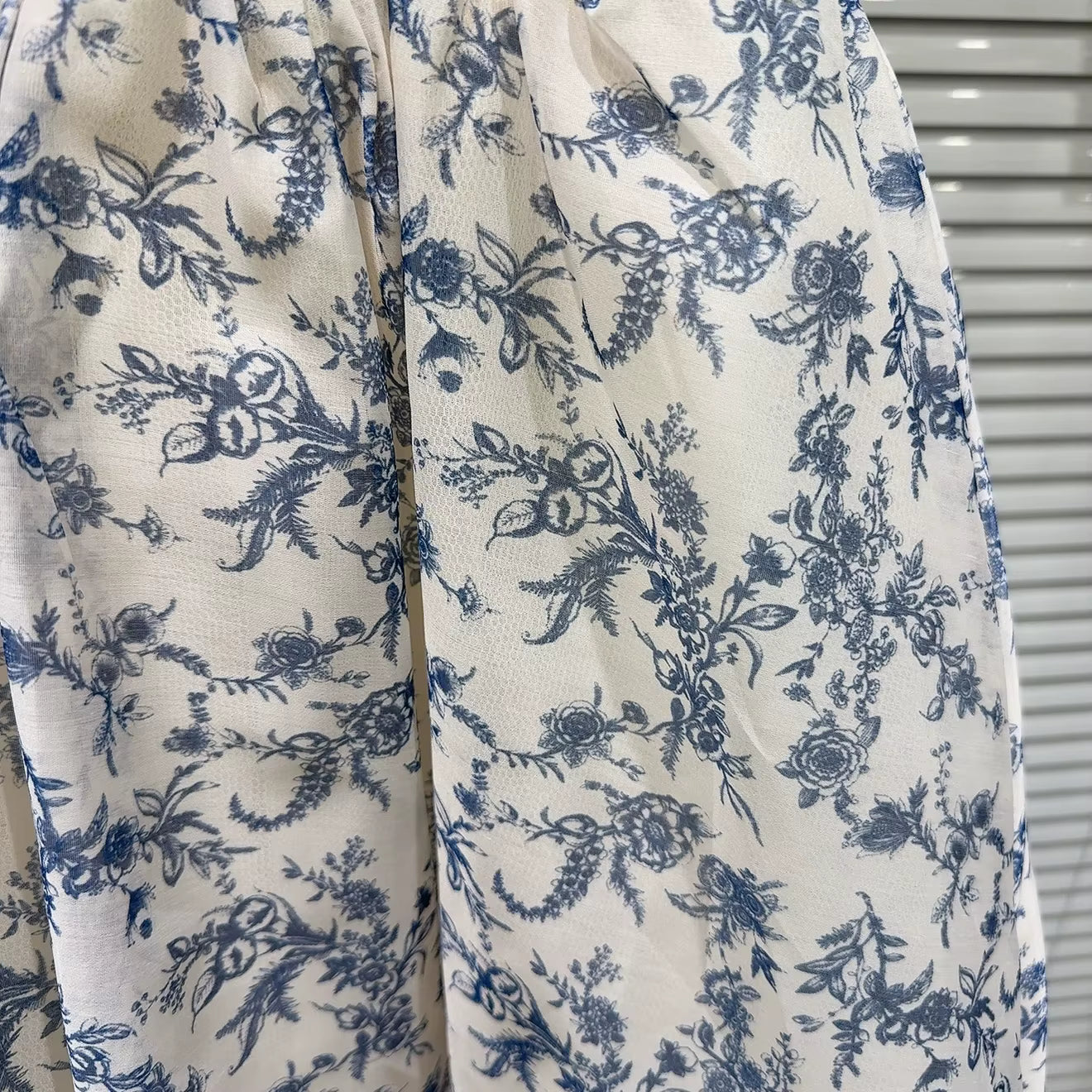 Boss Babe Strapless Blue Floral Print Dress