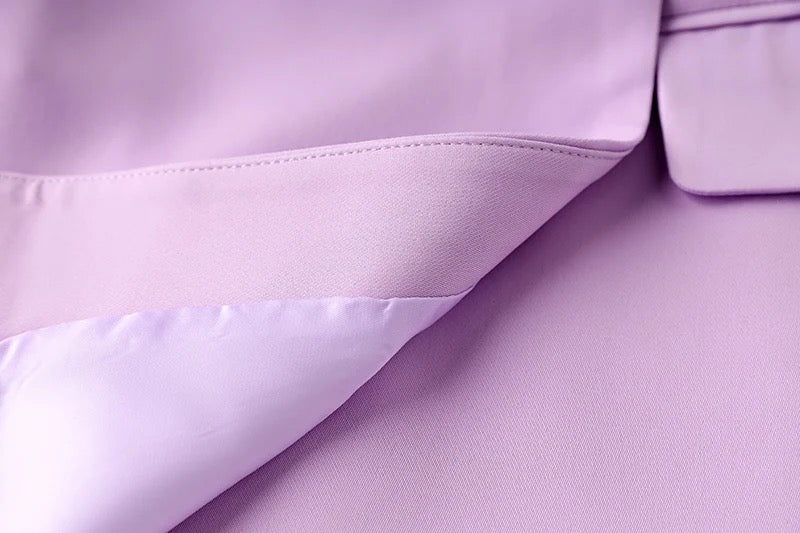 Boss Babe Fresh Lilac 2PCS Blazer Suit