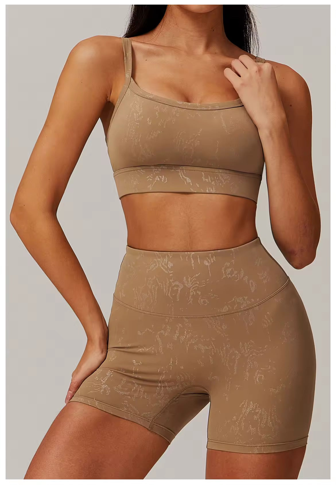 Dajana 2 Pieces Sportswear Printed Yoga Set