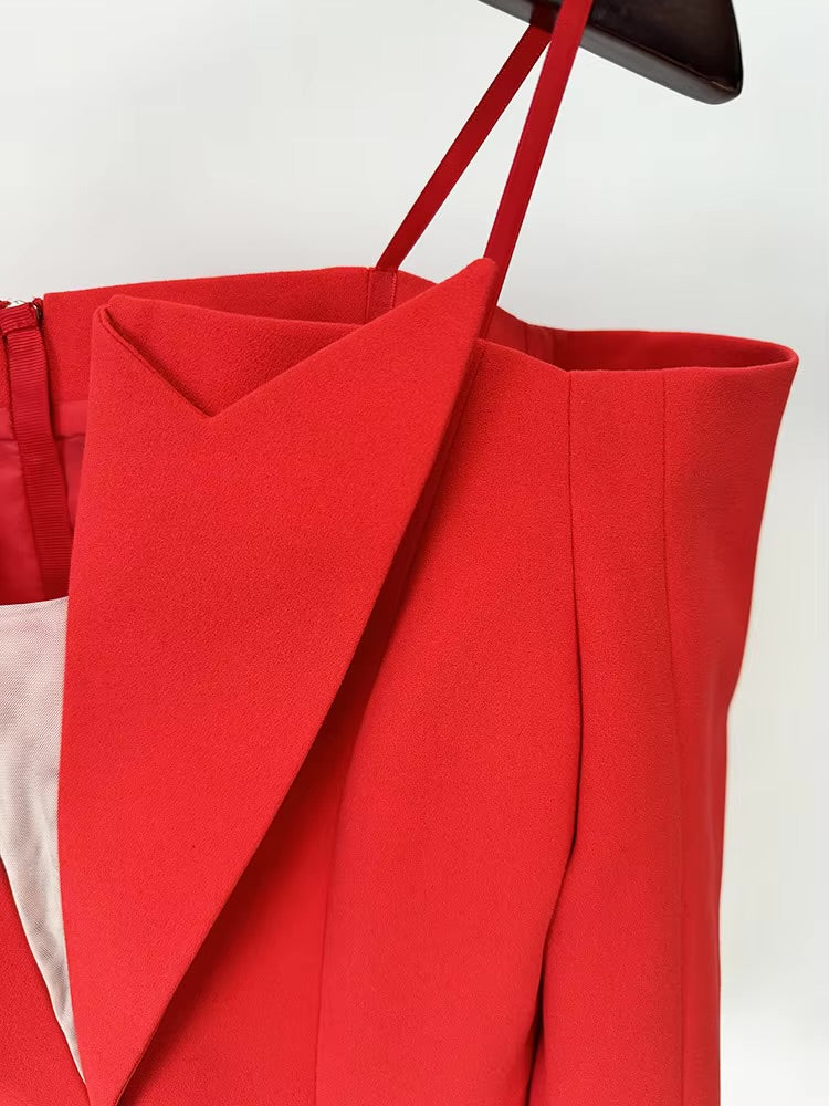 Boss Babe Off Shoulder Long Sleeve Blazer