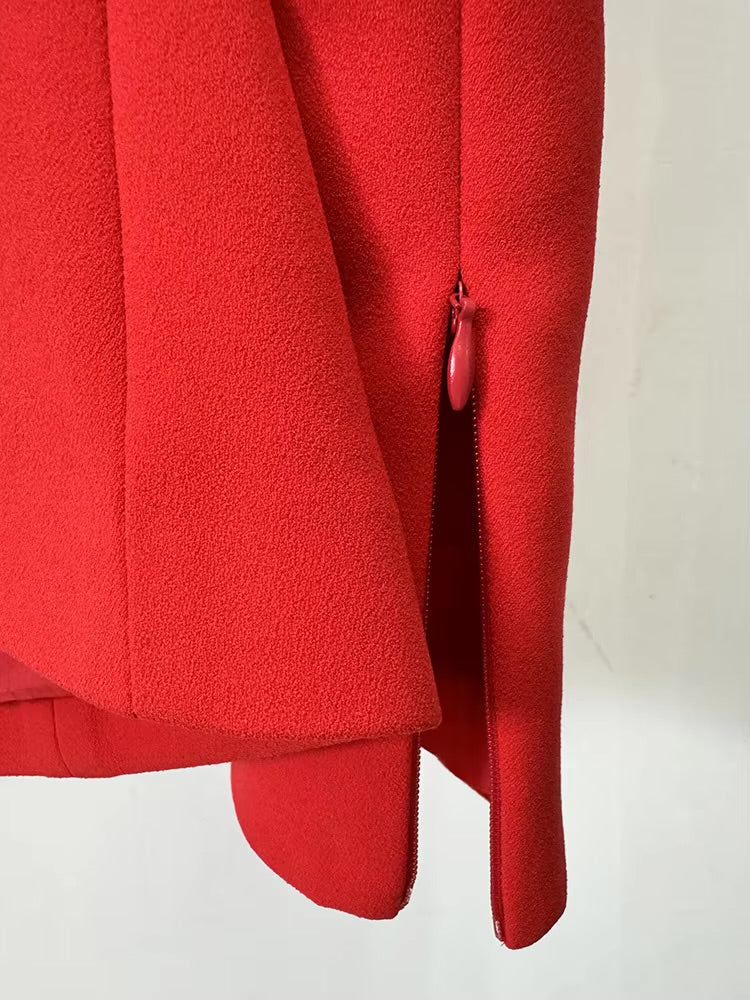Boss Babe Off Shoulder Long Sleeve Blazer