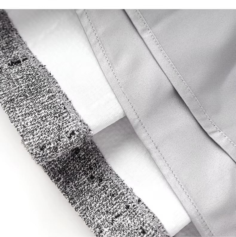 Boss Babe Shiner Office Suit Stand Collar Long Sleeve Single-breasted Coat Mini Pleated Skirt