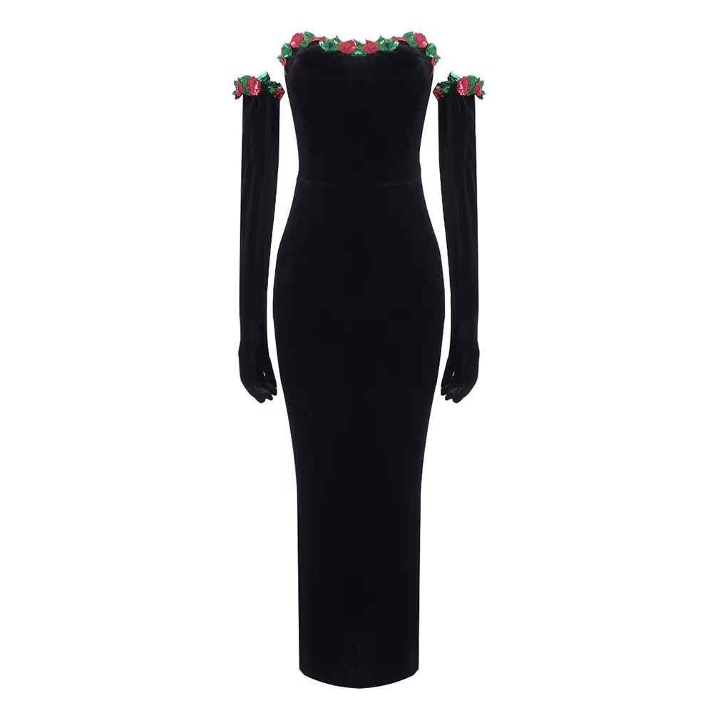 Boss Babe Elegant Velvet Dress