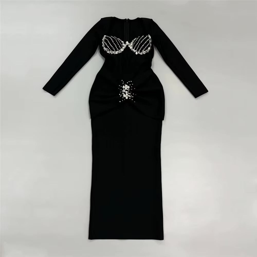 Boss Babe Beading Bandage Dress