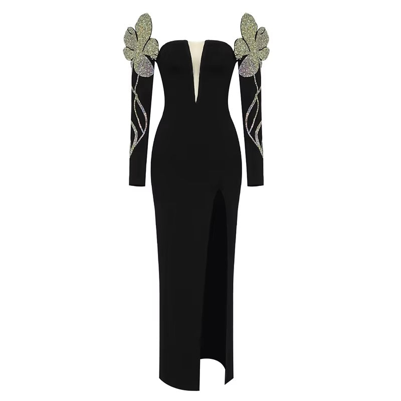 Boss Babe Long Sleeve Clothes Evening Long Dress