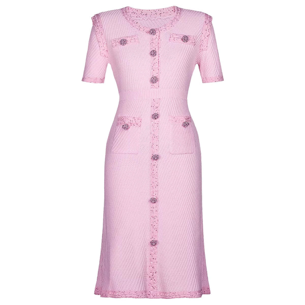 Boss Babe Knitted Crystal Dress