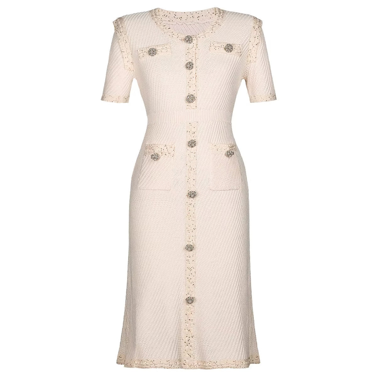 Boss Babe Knitted Crystal Dress