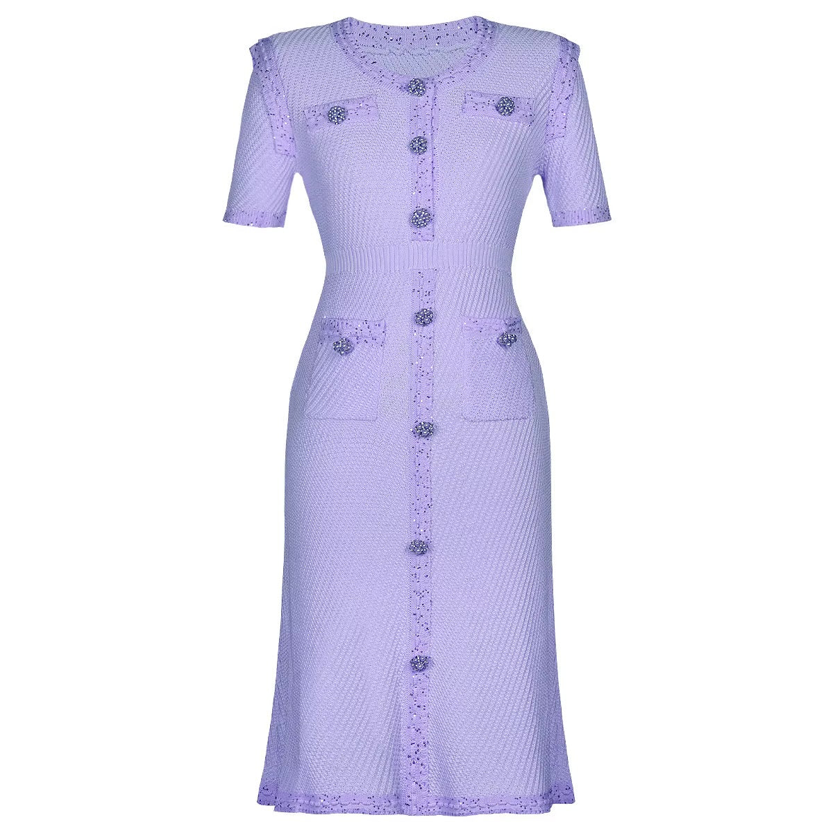 Boss Babe Knitted Crystal Dress
