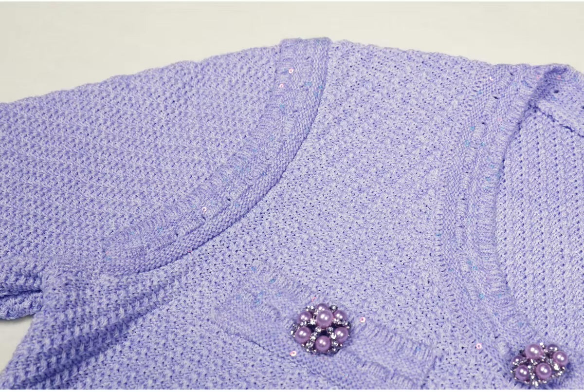 Boss Babe Knitted Crystal Dress