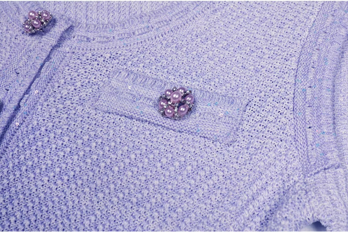 Boss Babe Knitted Crystal Dress