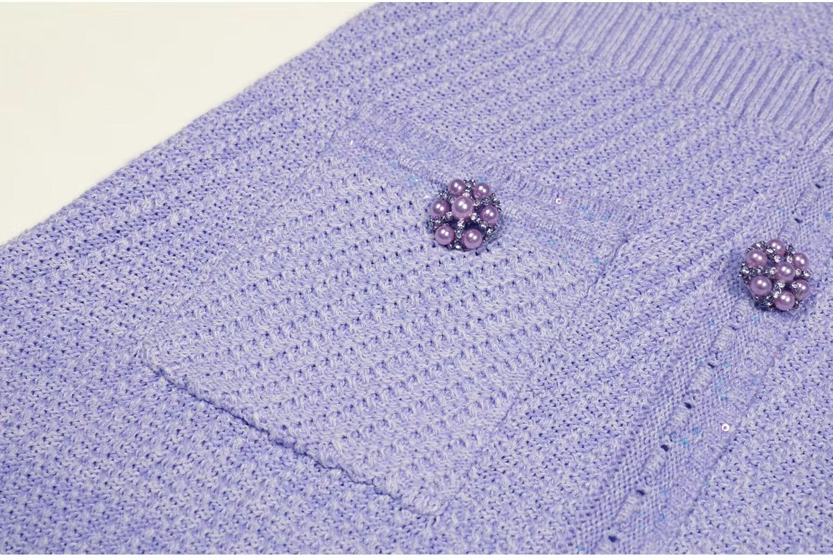 Boss Babe Knitted Crystal Dress