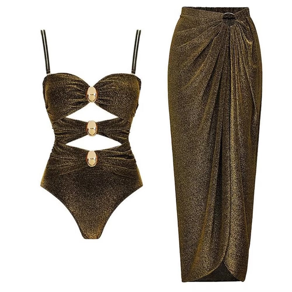 Charikleia Bathing Suit & Skirt