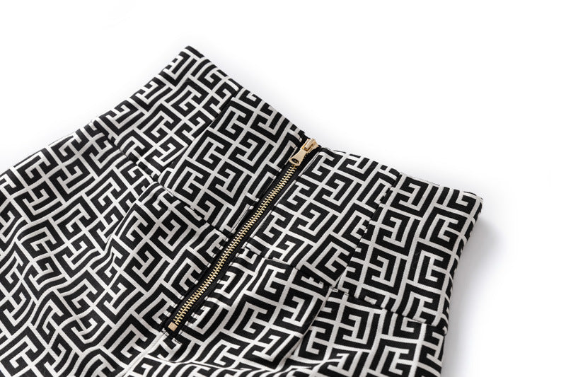 Boss Babe Geometric Pattern Trouser