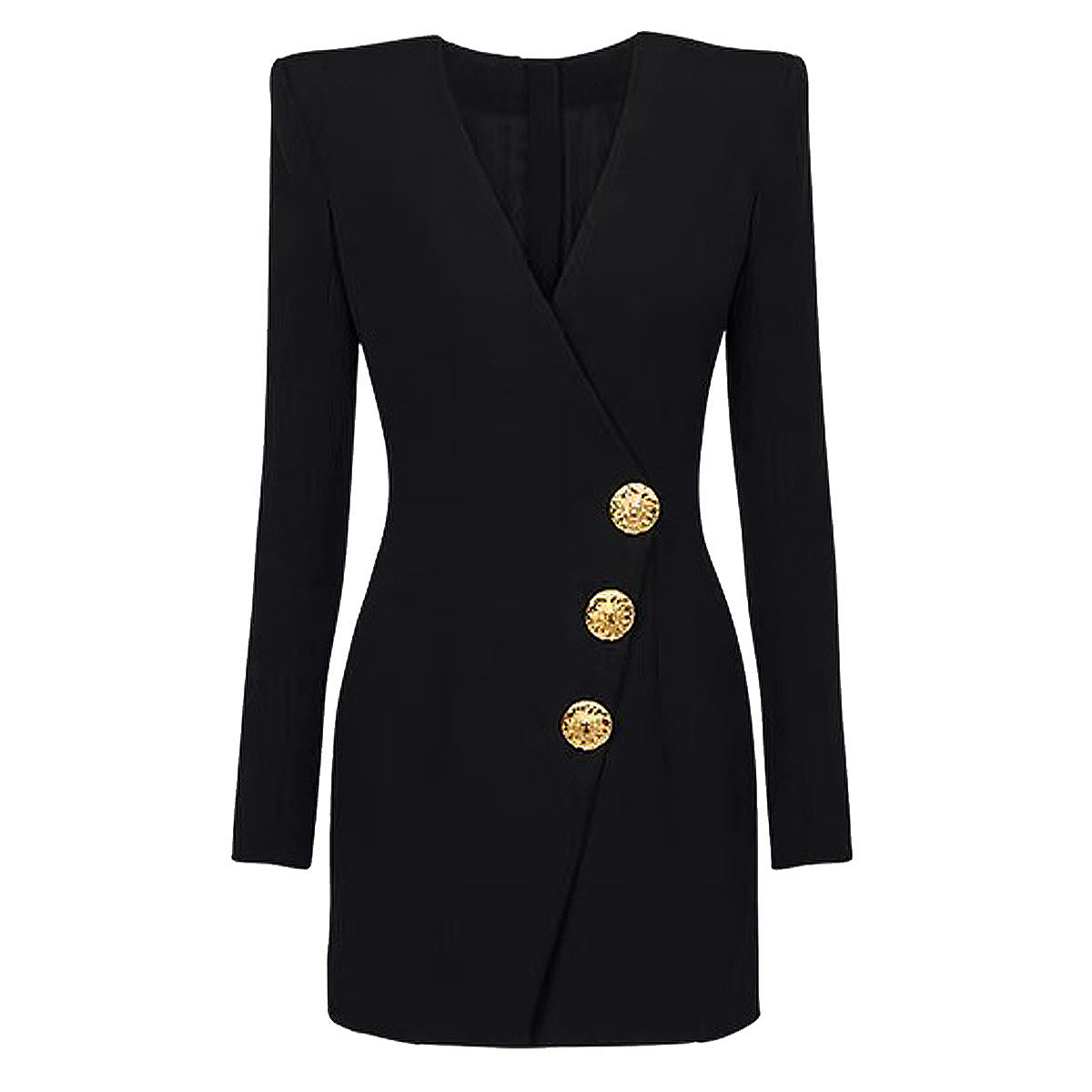 Boss Babe V-neckline Long Sleeve Blazer Dress