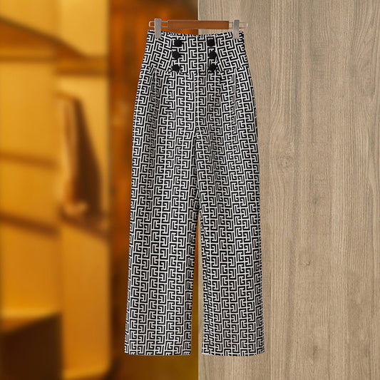 Boss Babe Geometric Pattern Trouser