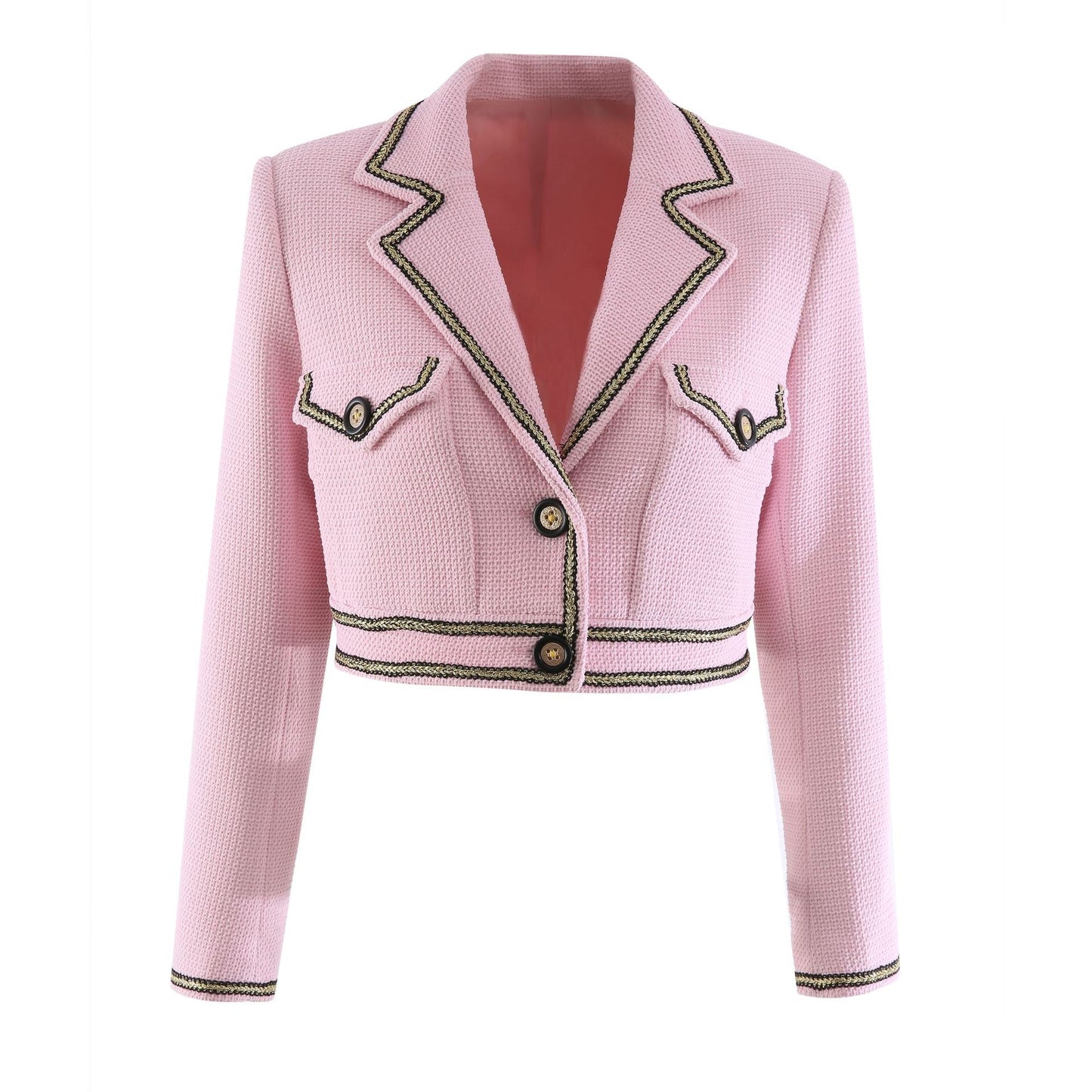 Boss Babe High-end French Vintage All-match Tweed Short Jacket
