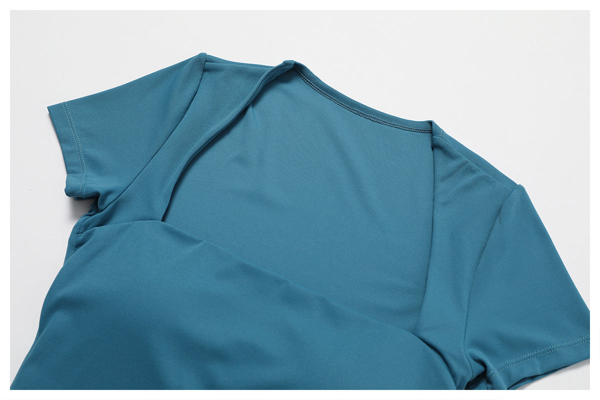 Square Neckline Short Romper
