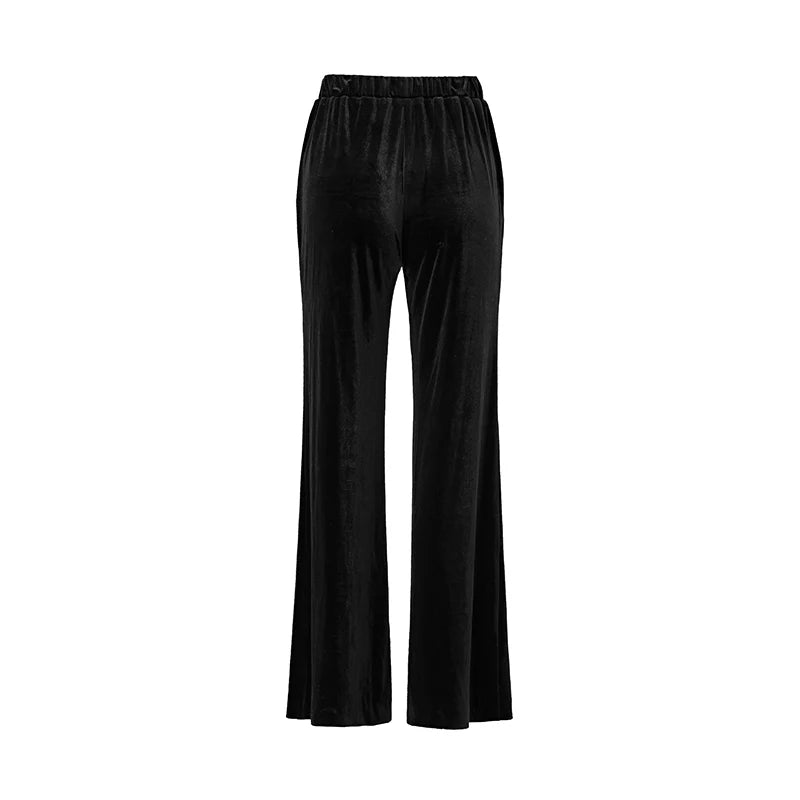 Boss Babe Luxury Black Velvet Fabric Quality Diamonds Beads Women 2PCs Blazer Suits