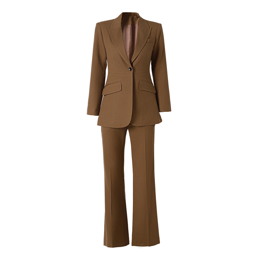 Boss Babe Finework Superior Style New Fall Thick Fabric 2PCS Lady Suit