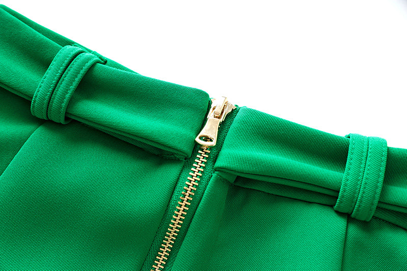 Boss Babe Green Two-Pieces Blazer Suit