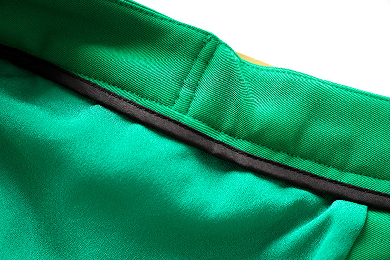 Boss Babe Green Two-Pieces Blazer Suit