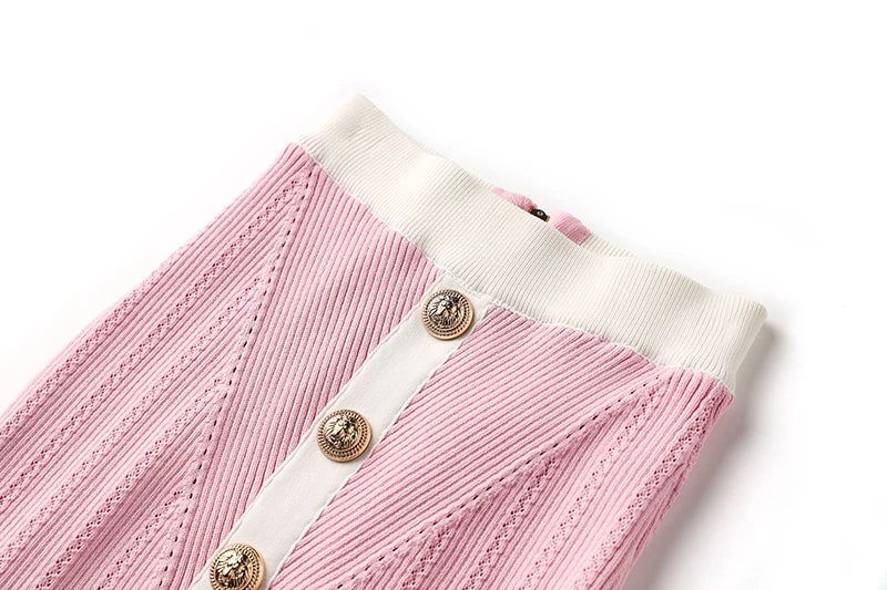Boss Babe Baby Pink Knitting 2PCS Sets