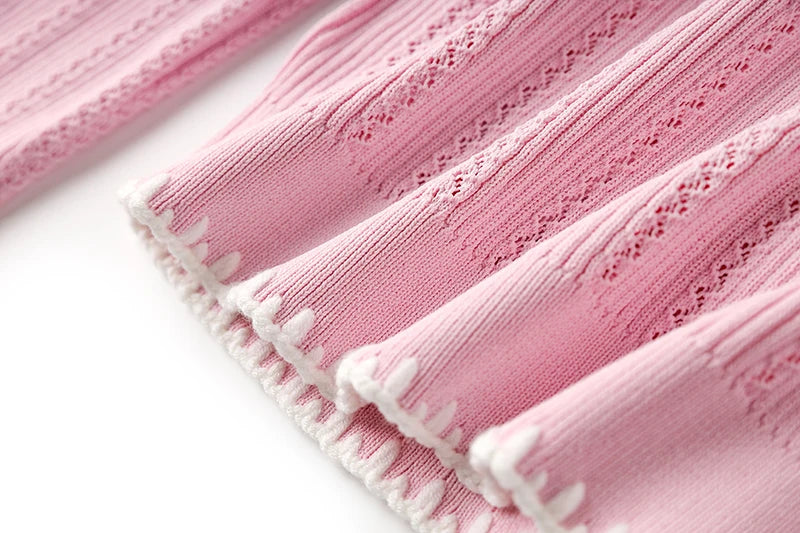 Boss Babe Baby Pink Knitting 2PCS Sets