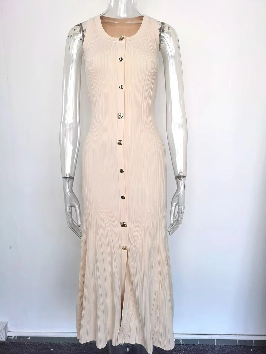 Boss Babe U-neckline Sleeveless Fit And Flare Dress