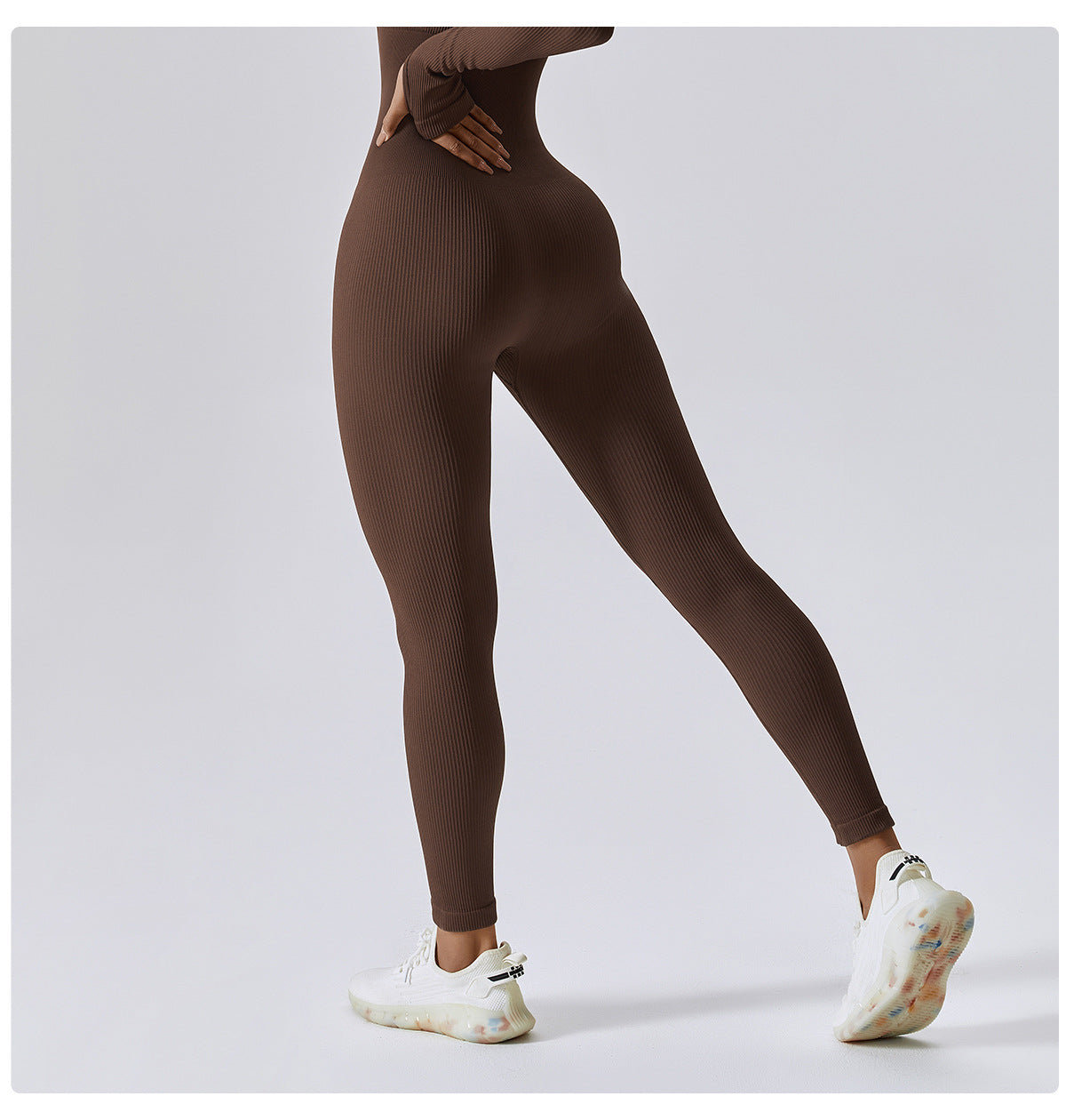 Tight Long Sleeve Yoga Jumpsuit