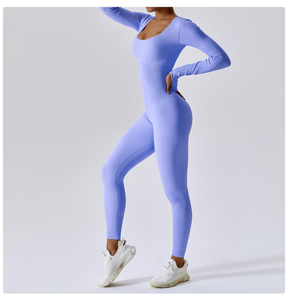 Tight Long Sleeve Yoga Jumpsuit