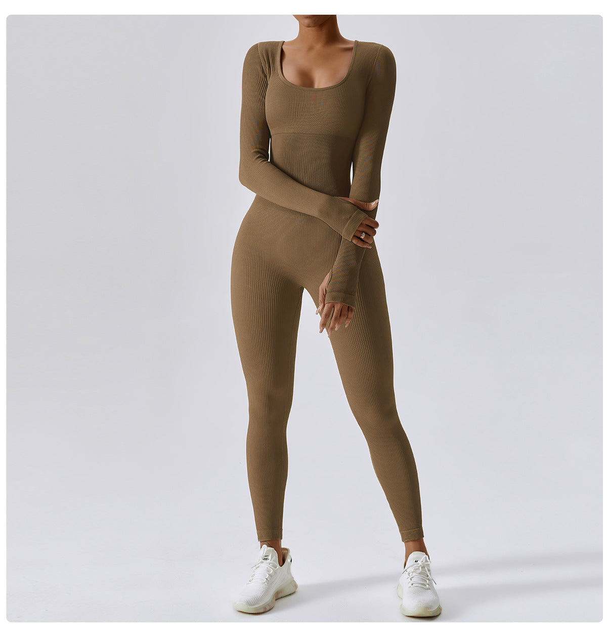 Tight Long Sleeve Yoga Jumpsuit