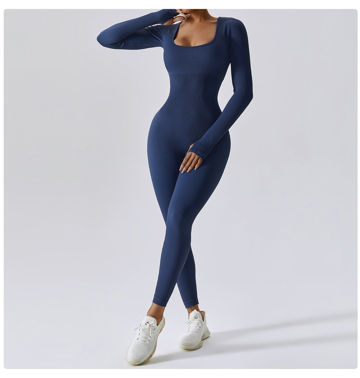 Tight Long Sleeve Yoga Jumpsuit