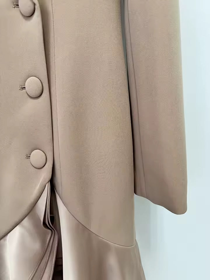 Boss Babe Long-Sleeve Ruffle Maxi Dress