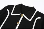 Boss Babe Patchwork Lapel Cardigan & Straight-Leg Pants Beautylicious you