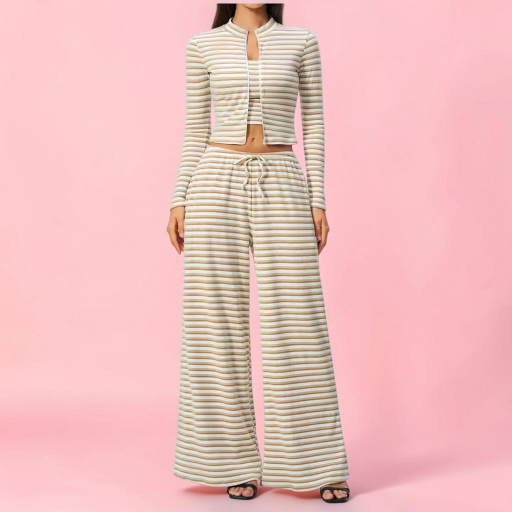 Monica Long Sleeve Zip Top & Workout Pants Beautylicious you