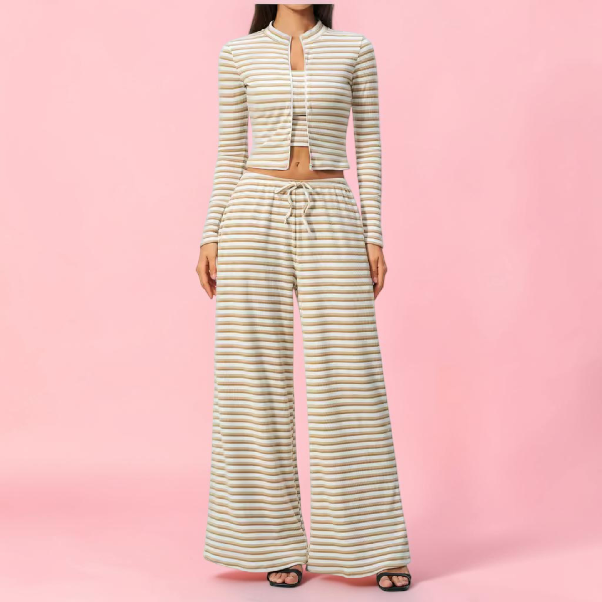 Monica Long Sleeve Zip Top & Workout Pants Beautylicious you