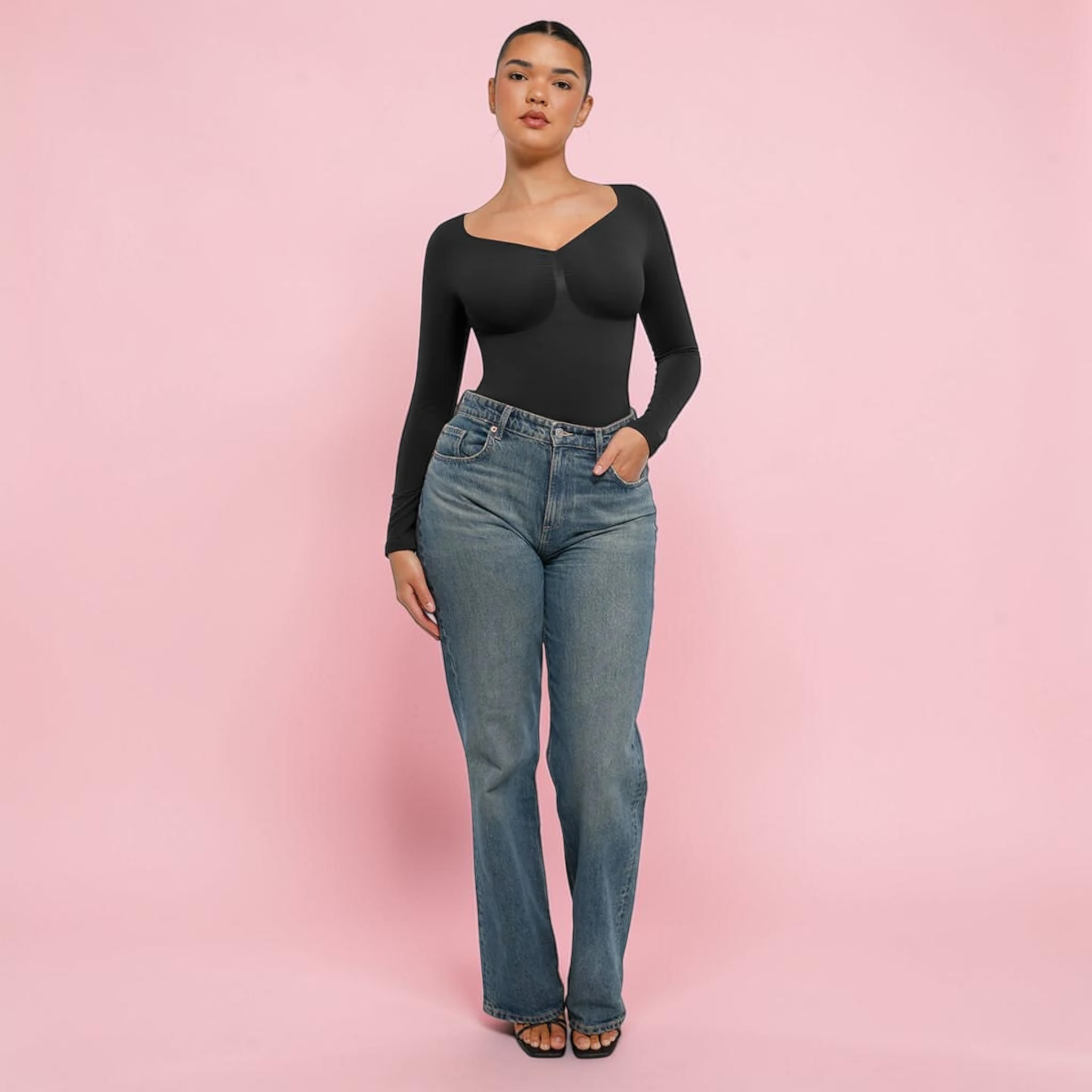 Long Sleeve Shapewear Bodysuit