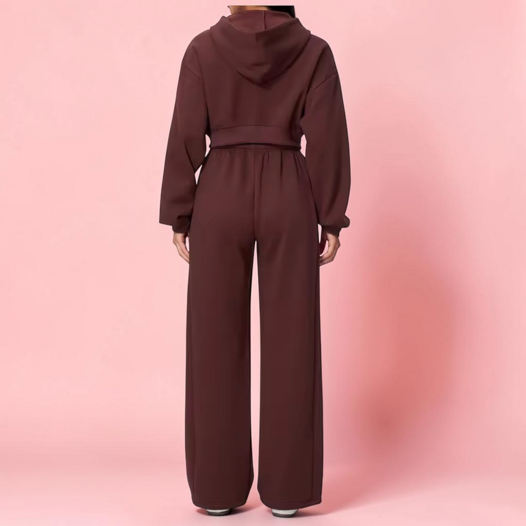 Aila Crop top Hoodie & Pants