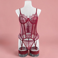 Lingerie Kiara – Premium 2-Piece Corset Lingerie Set – Push-Up Underwire Bra, Thong & Stockings Elevate your lingerie collection with the