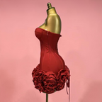 IT GIRL Strapless Floral Bodycon Mini Dress