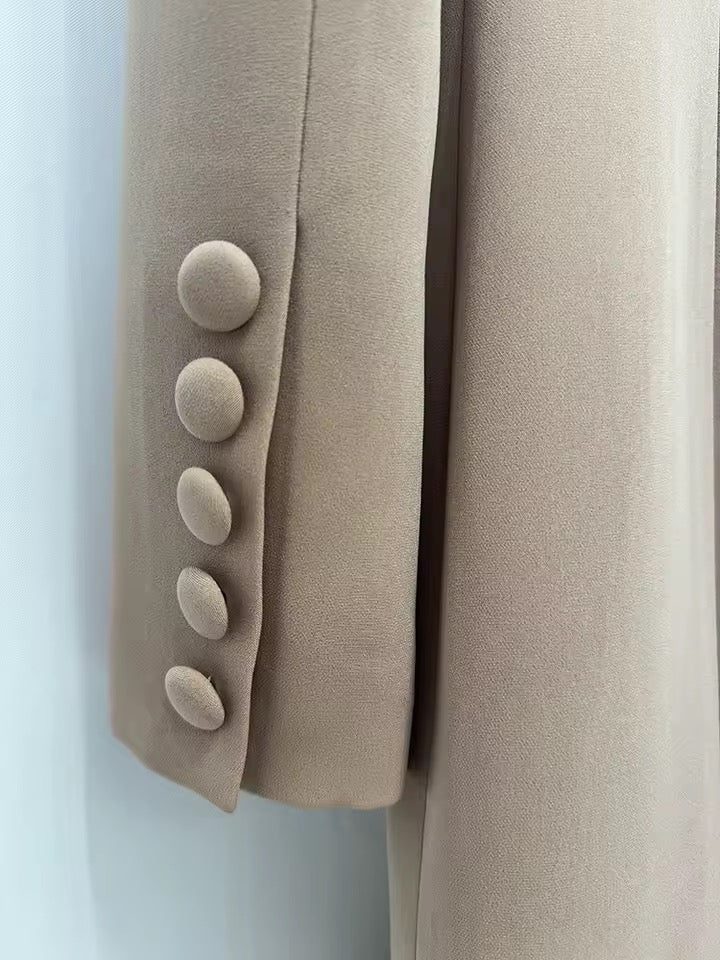 Boss Babe Long-Sleeve Ruffle Maxi Dress