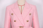Boss Babe Pink Double-Breasted Blazer & Trousers Set