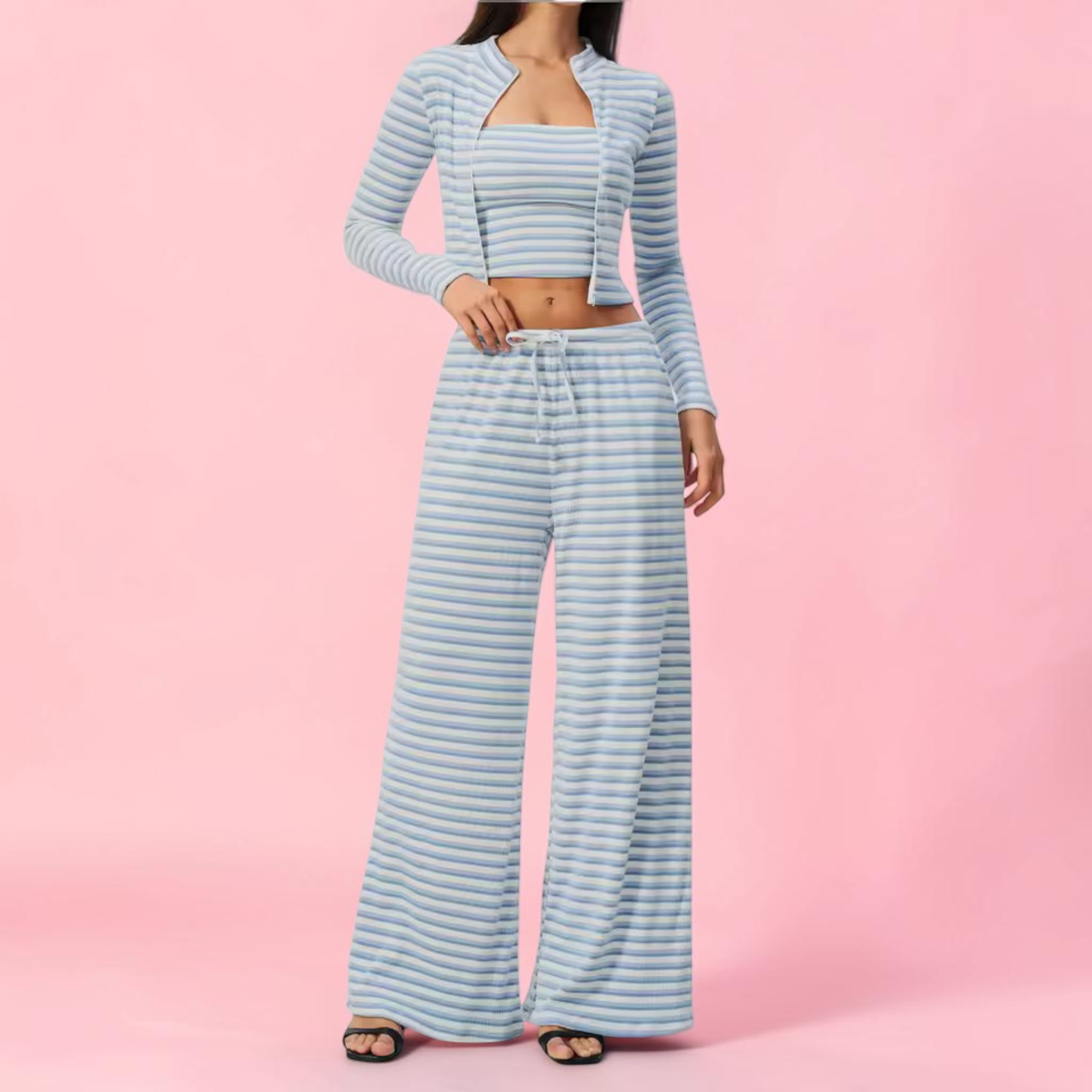 Monica Long Sleeve Zip Top & Workout Pants Beautylicious you