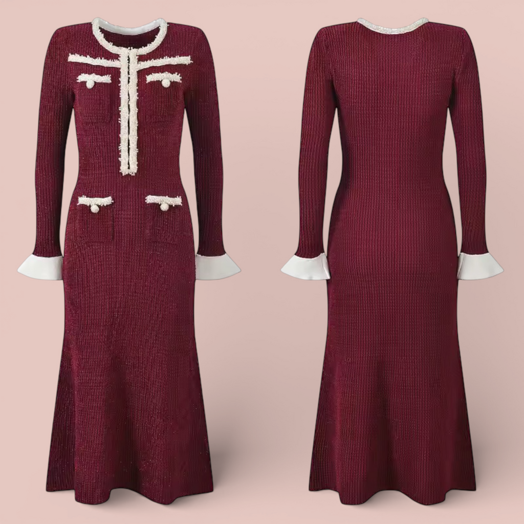 Boss Babe Wool Blend Knitted Sweater Dress for Women