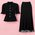 Boss Babe 2-Piece Knitted Skirt Set Beautylicious you